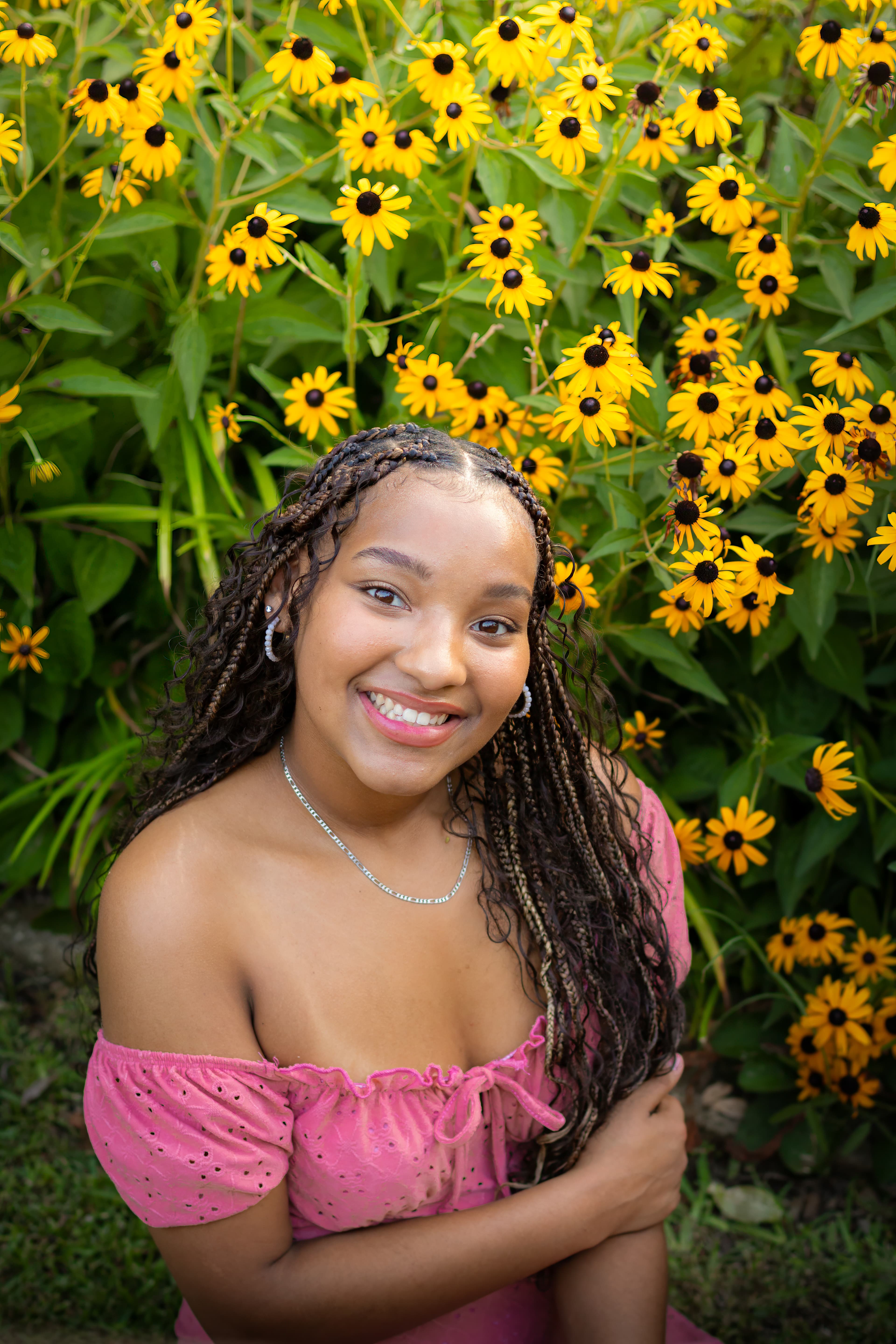 Photography — PinkDress YellowFlowers1
